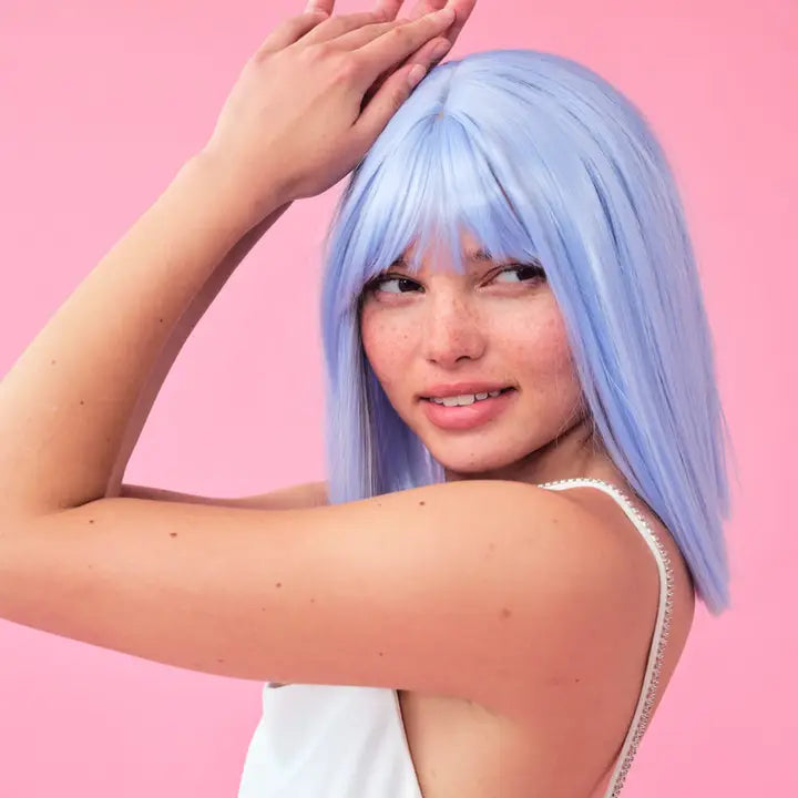 Bachelorette Party Blue Wig, Bridal Shower Accessory, Gift